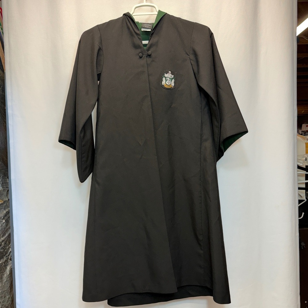 Universal Studios Harry Potter Slytherin Robe Kids XXS Black Green Costume